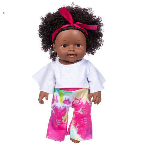 Simulation Baby Doll Black Black Baby African Doll