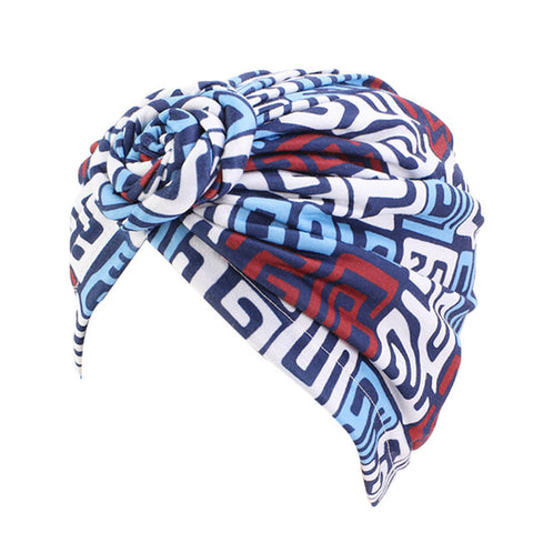 Women Turban African Pattern Knot Headwrap Fashion