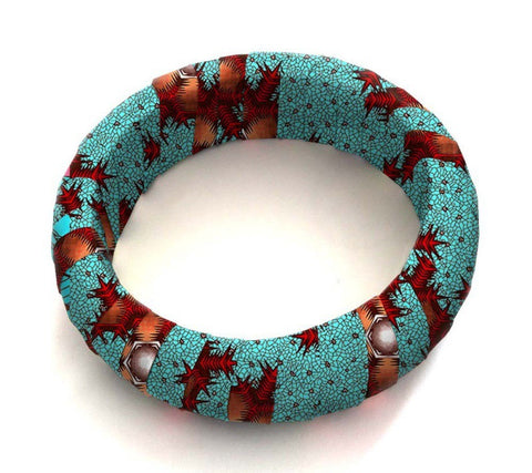 Hot Selling African Ethnic Print Retro Exaggerated Bracelet