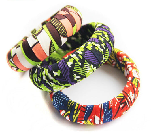 Hot Selling African Ethnic Print Retro Exaggerated Bracelet