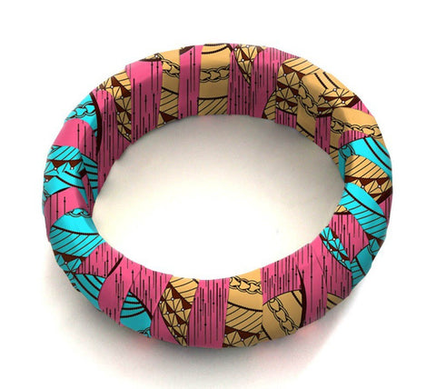 Hot Selling African Ethnic Print Retro Exaggerated Bracelet