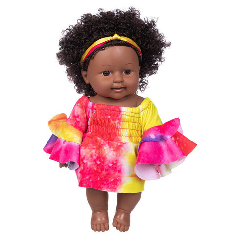 Simulation Baby Doll Black Black Baby African Doll