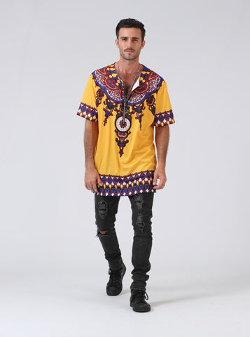 African style printed short sleeve