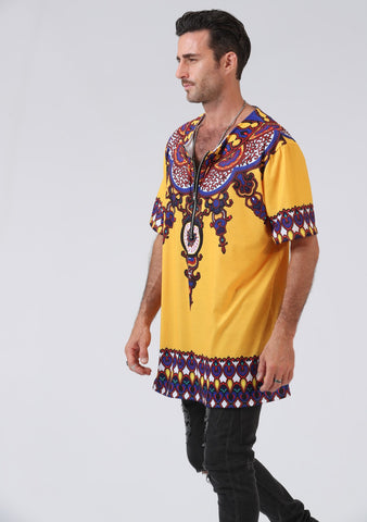 African style printed short sleeve