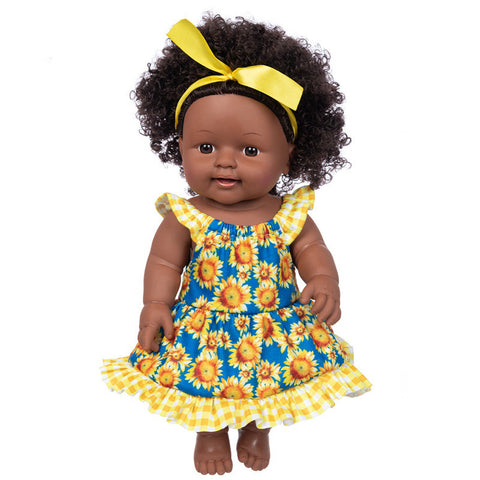 Simulation Baby Doll Black Black Baby African Doll