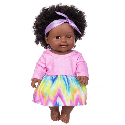 Simulation Baby Doll Black Black Baby African Doll