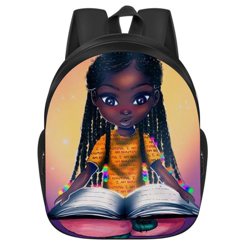 African Girl School Bag Primary And Secondary School Students Backpack African Girl