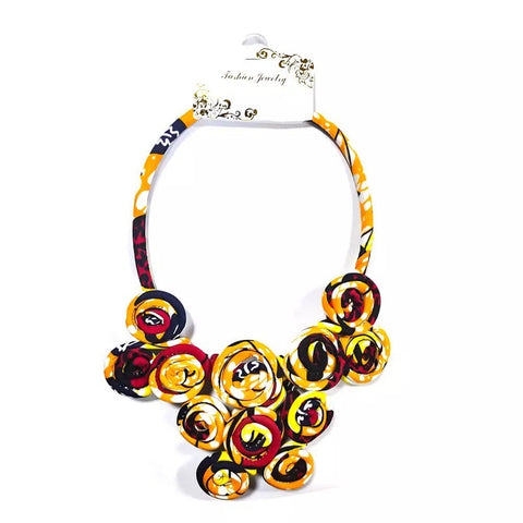 Sarama African print necklace