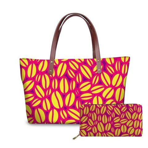 African Mud print tote handbag and purse