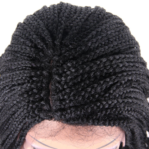 Braided Box Braids Lace Wigs With Baby Hair