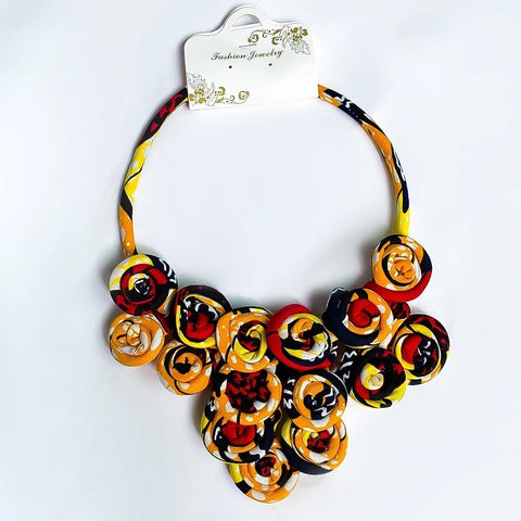 Sarama African print necklace