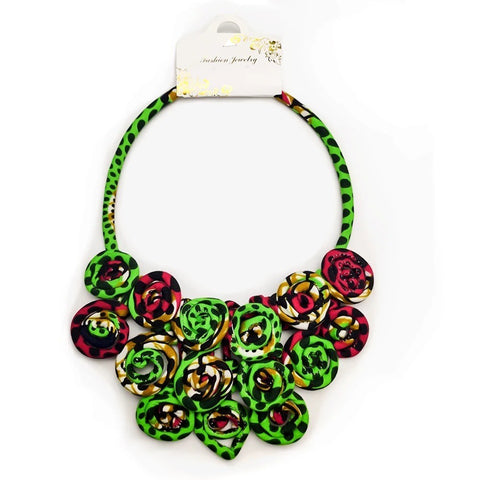 Sarama African print necklace