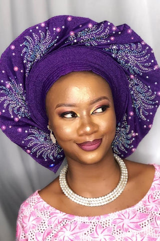 Traditional Nigerian Auto gele headwrap