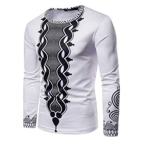 African Ethnic Style Printed T Shirts