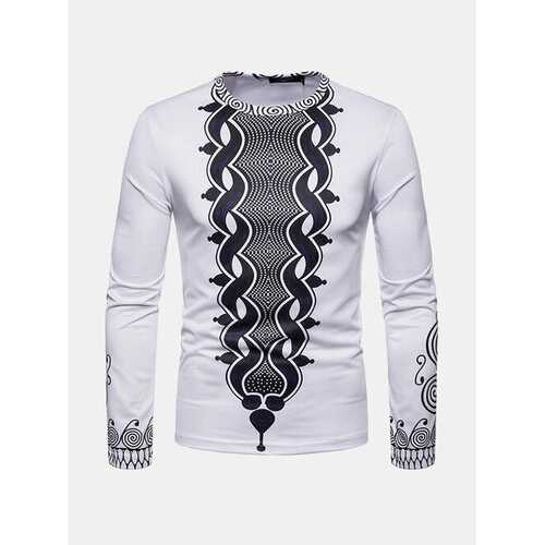 African Ethnic Style Printed T Shirts