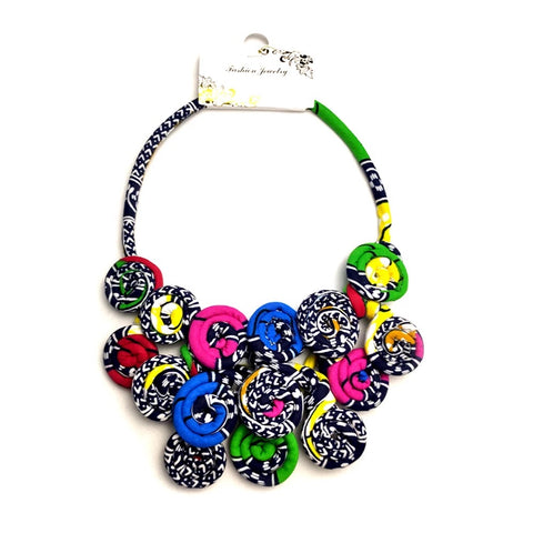 Sarama African print necklace