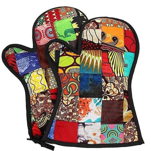 Kitengi Patchwork Handcrafted Insulated Oven gloves