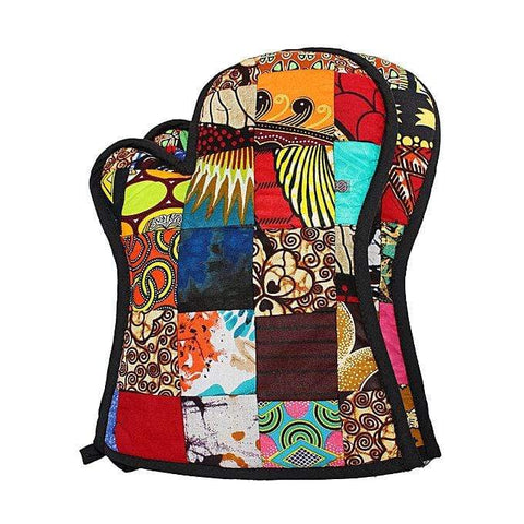 Kitengi Patchwork Handcrafted Insulated Oven gloves