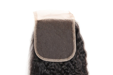 Yaki Human Hair Bundles with Closure 3pcs