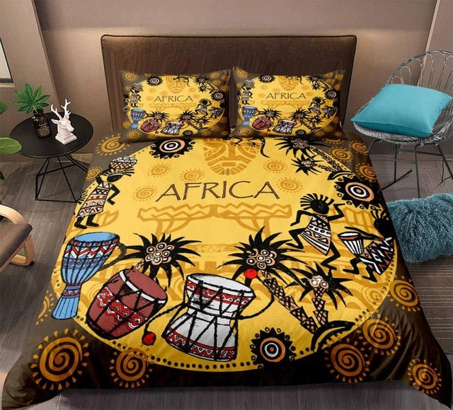 African Bedding Retro Style Set