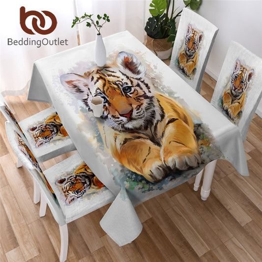 Baby Tiger Rectangle  Dining cover set