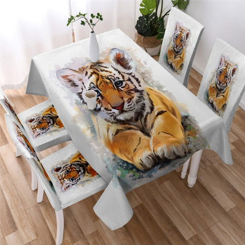 Baby Tiger Rectangle  Dining cover set