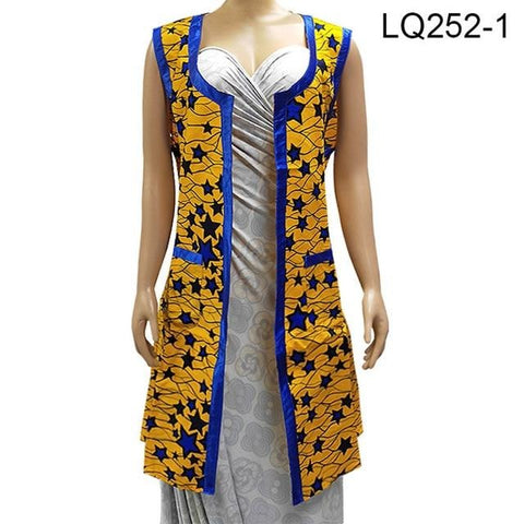 Fashional African Women Sleeveless Ankara Jacket