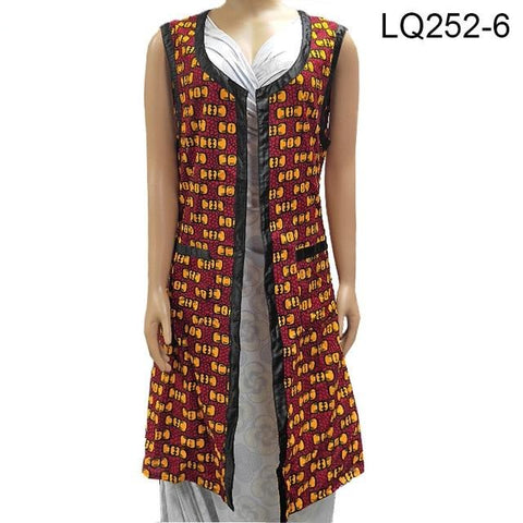 Fashional African Women Sleeveless Ankara Jacket