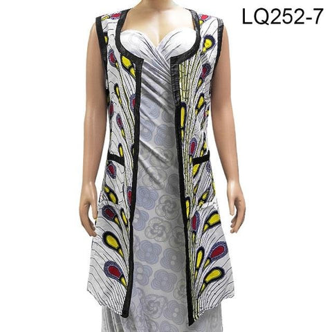 Fashional African Women Sleeveless Ankara Jacket