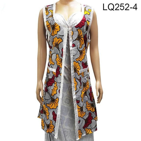 Fashional African Women Sleeveless Ankara Jacket