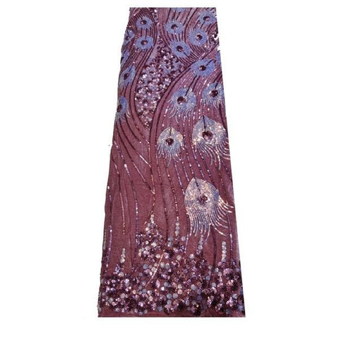 Milylace High Quality African Velvet Lace Fabric Soft and Smooth with Beautiful Sequins