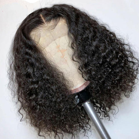 Curly Human Hair Pre Plucked Wig