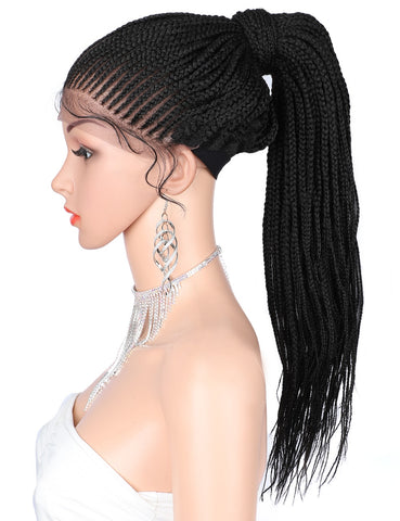 Hand Braided Synthetic Lace Front Wig