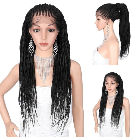 Hand Braided Synthetic Lace Front Wig