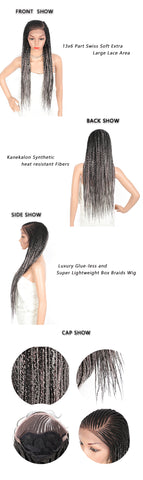 31inch Synthetic Cornrow Braided Wig